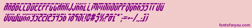 FedyralItalic-fontti – violetit fontit vaaleanpunaisella taustalla