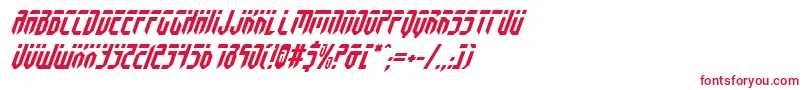 FedyralItalic-Schriftart – Rote Schriften auf weißem Hintergrund