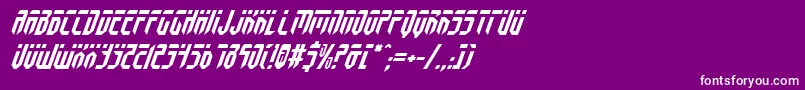 FedyralItalic Font – White Fonts on Purple Background