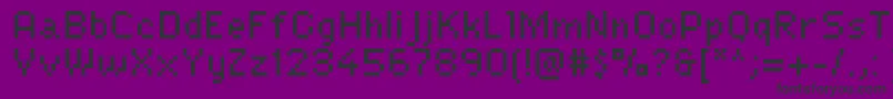 フォントLexipa ffy – 紫の背景に黒い文字