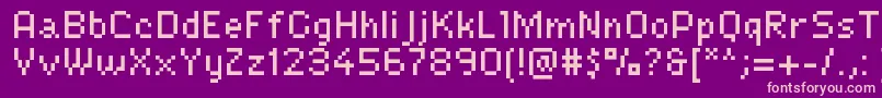 Lexipa ffy Font – Pink Fonts on Purple Background