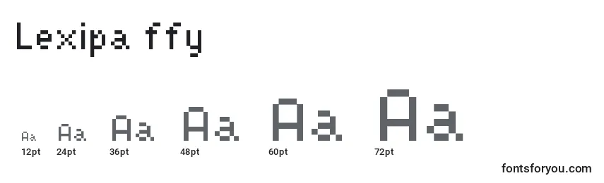 Lexipa ffy Font Sizes