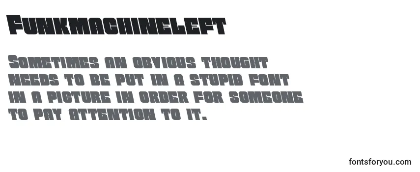 Review of the Funkmachineleft Font