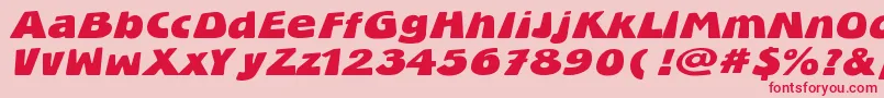 Bluestone Font – Red Fonts on Pink Background