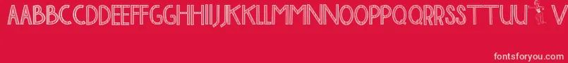 BaliTolakReklamasi Font – Pink Fonts on Red Background