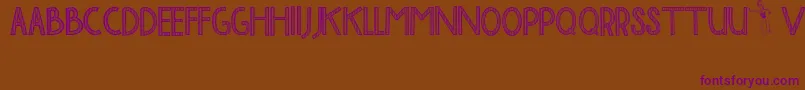 BaliTolakReklamasi Font – Purple Fonts on Brown Background