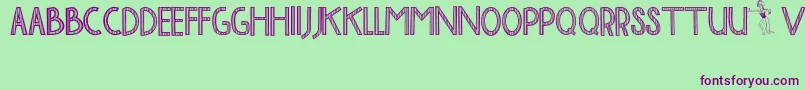 BaliTolakReklamasi Font – Purple Fonts on Green Background