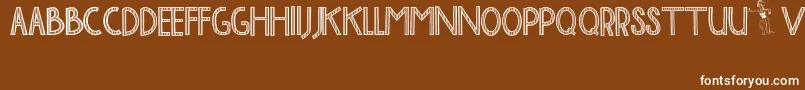 BaliTolakReklamasi Font – White Fonts on Brown Background