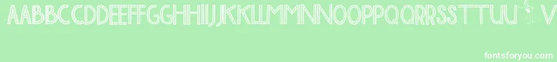 BaliTolakReklamasi Font – White Fonts on Green Background