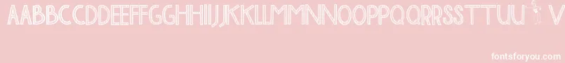 BaliTolakReklamasi Font – White Fonts on Pink Background