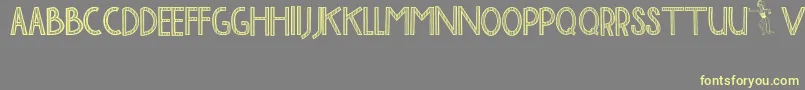 BaliTolakReklamasi Font – Yellow Fonts on Gray Background