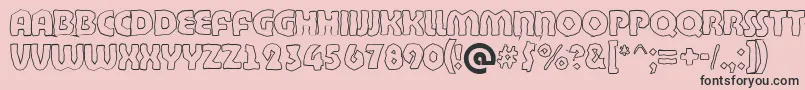 ABighaustitulbrkhll Font – Black Fonts on Pink Background