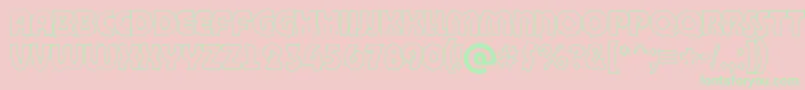 ABighaustitulbrkhll Font – Green Fonts on Pink Background