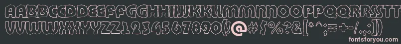 ABighaustitulbrkhll Font – Pink Fonts on Black Background