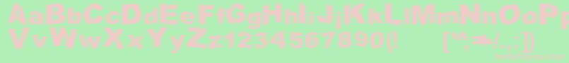 Reclaimthestreets Font – Pink Fonts on Green Background