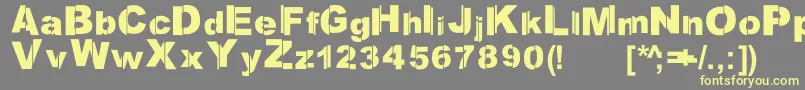 Reclaimthestreets Font – Yellow Fonts on Gray Background