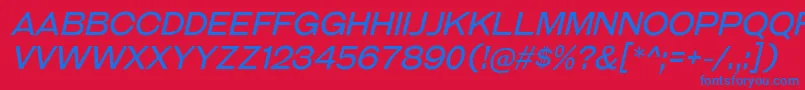 GalderglynnTitlingBkIt Font – Blue Fonts on Red Background