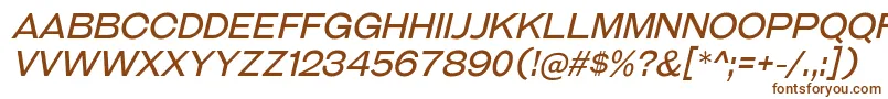 GalderglynnTitlingBkIt Font – Brown Fonts on White Background