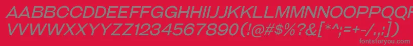 GalderglynnTitlingBkIt Font – Gray Fonts on Red Background