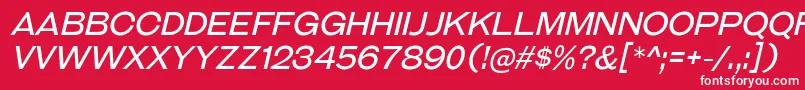 GalderglynnTitlingBkIt Font – White Fonts on Red Background