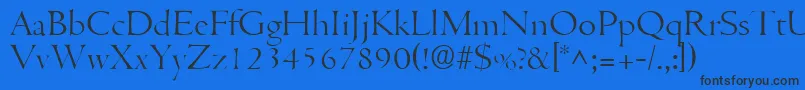 CentuslhRegular Font – Black Fonts on Blue Background