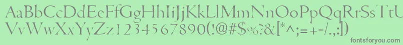 CentuslhRegular Font – Gray Fonts on Green Background