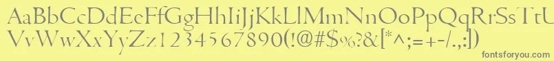 CentuslhRegular Font – Gray Fonts on Yellow Background