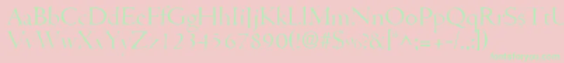 CentuslhRegular Font – Green Fonts on Pink Background