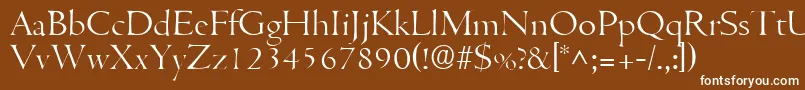 CentuslhRegular Font – White Fonts on Brown Background