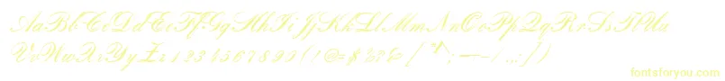 RomanticaSc-Schriftart – Gelbe Schriften