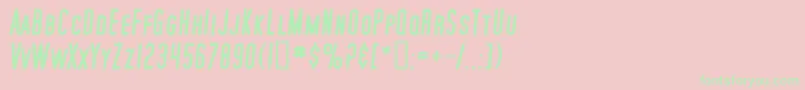 SfMoviePosterBoldItalic Font – Green Fonts on Pink Background
