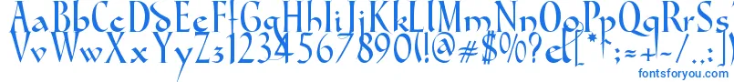 GondolaSd Font – Blue Fonts on White Background
