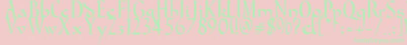 GondolaSd Font – Green Fonts on Pink Background