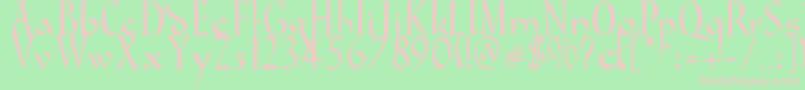 GondolaSd Font – Pink Fonts on Green Background