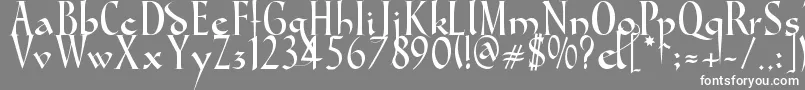 GondolaSd Font – White Fonts on Gray Background