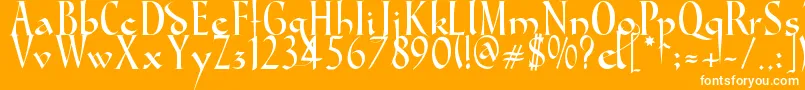 GondolaSd Font – White Fonts on Orange Background