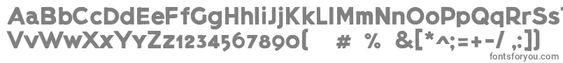 Шрифт Lietzblockdemo – серые шрифты