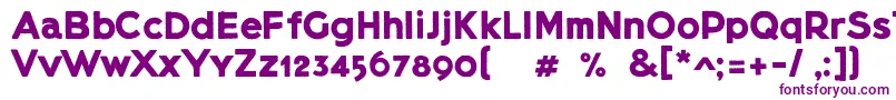 Lietzblockdemo-fontti – violetit fontit