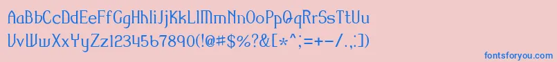 AmiR Font – Blue Fonts on Pink Background