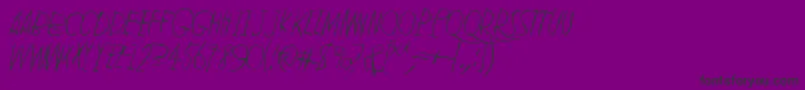 fuente LeanOnMe – Fuentes Negras Sobre Fondo Morado