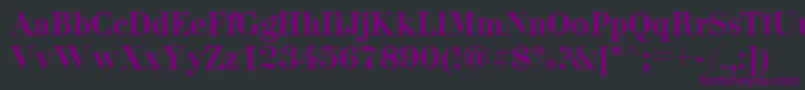 Didonactt Font – Purple Fonts on Black Background