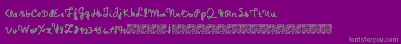 Magicpens Font – Gray Fonts on Purple Background