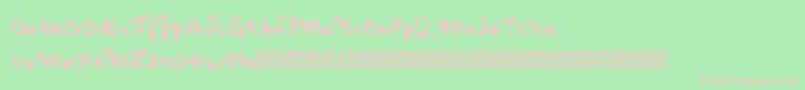 Magicpens Font – Pink Fonts on Green Background