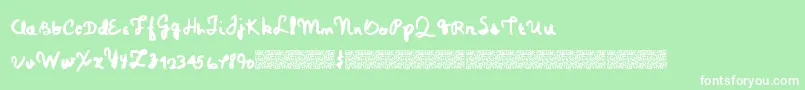 Magicpens Font – White Fonts on Green Background