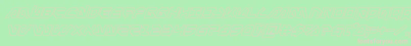 Metalstormoutital Font – Pink Fonts on Green Background