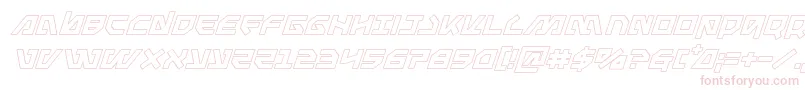 Metalstormoutital Font – Pink Fonts on White Background