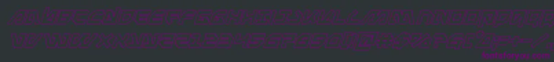 Metalstormoutital Font – Purple Fonts on Black Background