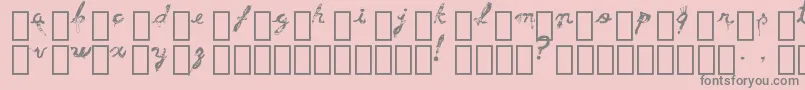 GenderviolenceV6 Font – Gray Fonts on Pink Background