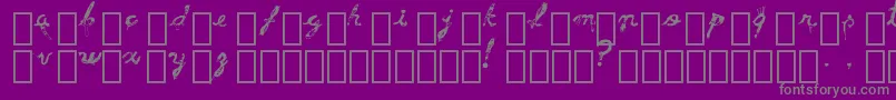GenderviolenceV6 Font – Gray Fonts on Purple Background