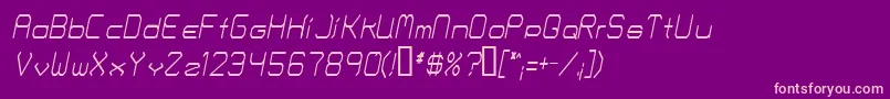 fuente Fontmakers Choice Thinitalic – Fuentes Rosadas Sobre Fondo Morado